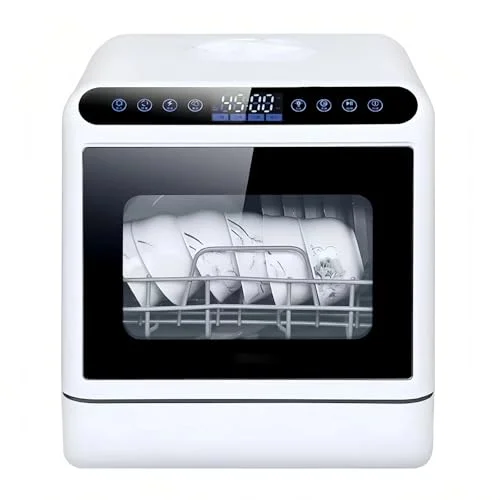 JOJTETTY tabletop dishwasher, black